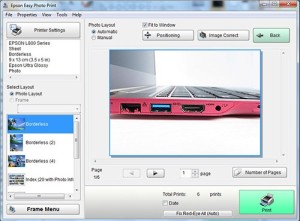Epson Easy Photo Print pour Windows