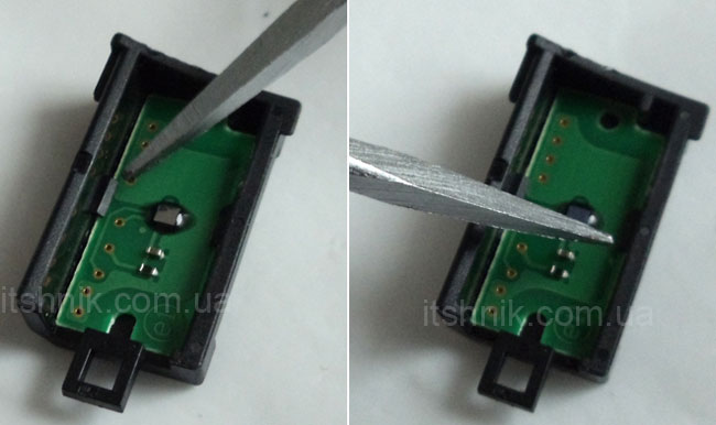 Nous sortons le microcircuit du support