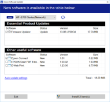 Mise à jour du logiciel EPSON